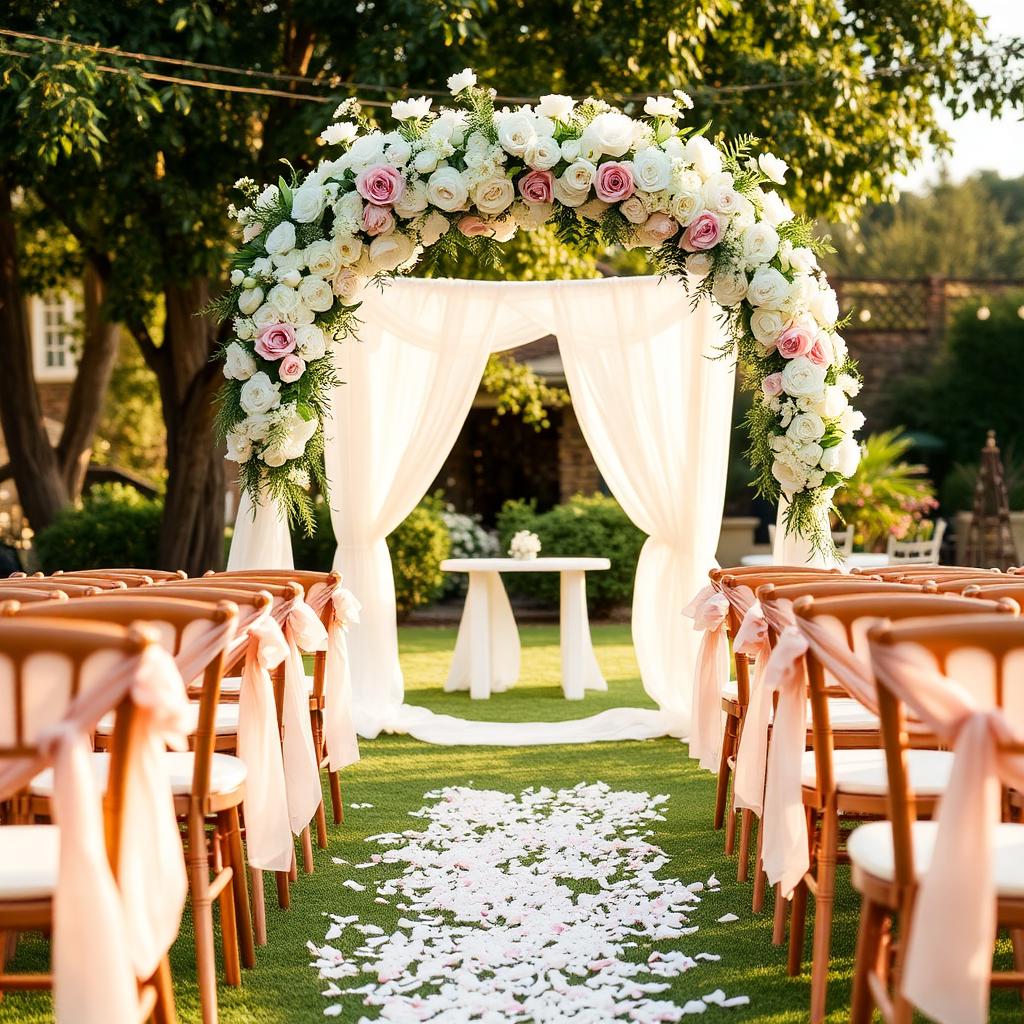 Cerimônia de casamento ao ar livre