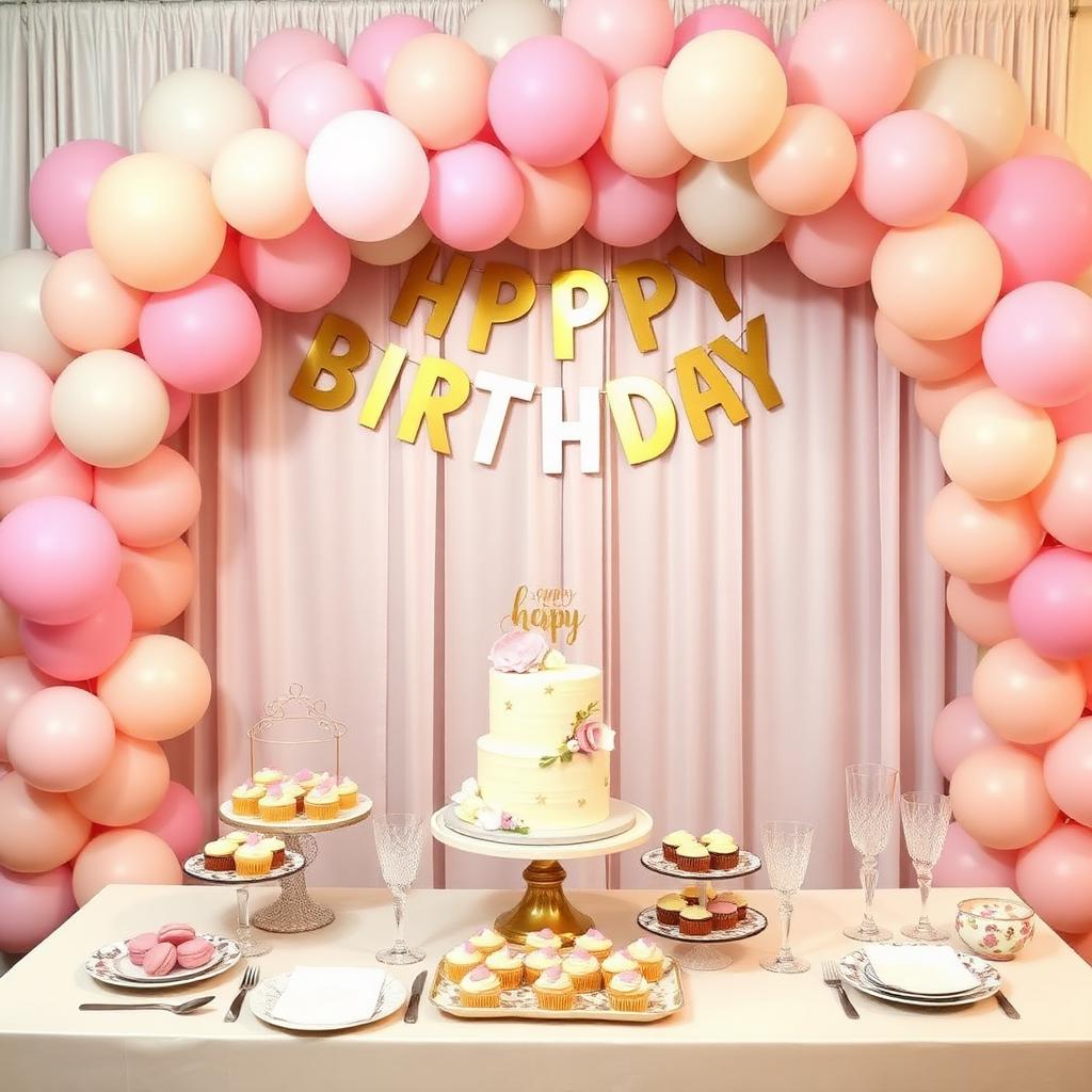 Festa de aniversário com decoração